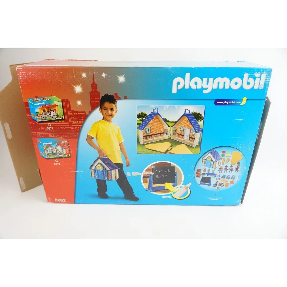 Playmobil City Life Take Along School House‎ 5662 VGC + Box